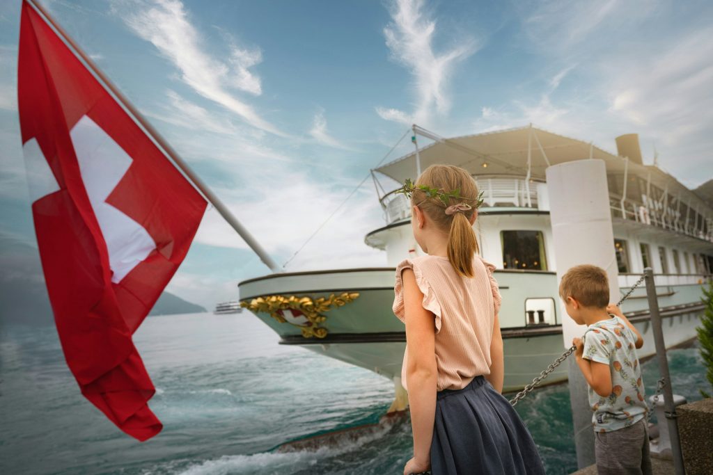 Kids auf dem Thunersee
